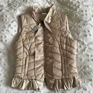 Beige Puff Vest